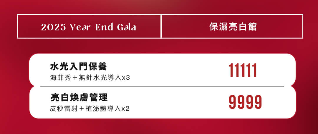 美貌誕生紀實:保濕亮白館